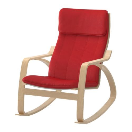 (VIDEO Review) Ikea Poang Rocking Chair Birch Veneer with Red Cushion